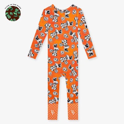 Disney baby Halloween pajamas with glow in the dark minnie mouse pattern