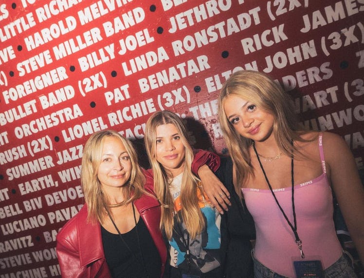 Nicole and Sofia Richie, Harlow Madden in a photo posted to Instagram.