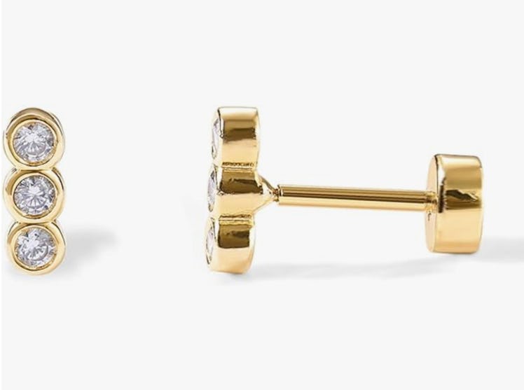 PAVOI 14K Gold Plated Stud Earrings