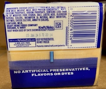 Kraft Heinz recalled individually-wrapped cheese slices.