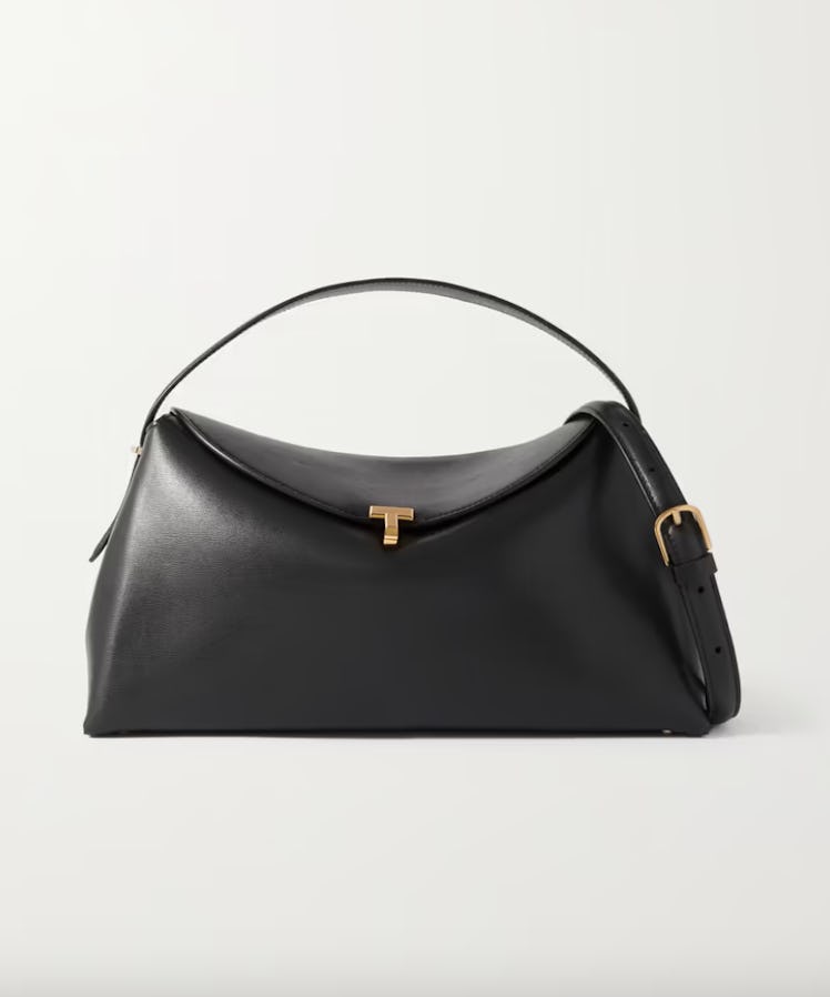 Toteme T-Lock Leather Shoulder Bag