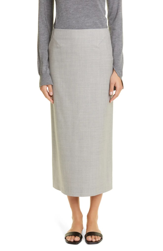 Berth Merino Wool Maxi Skirt