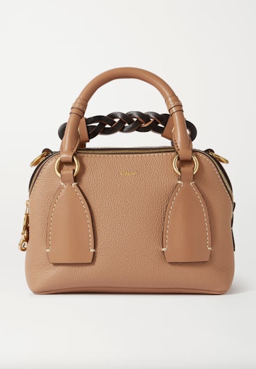 Chloé Daria Small Textured and Smooth Leather Tote