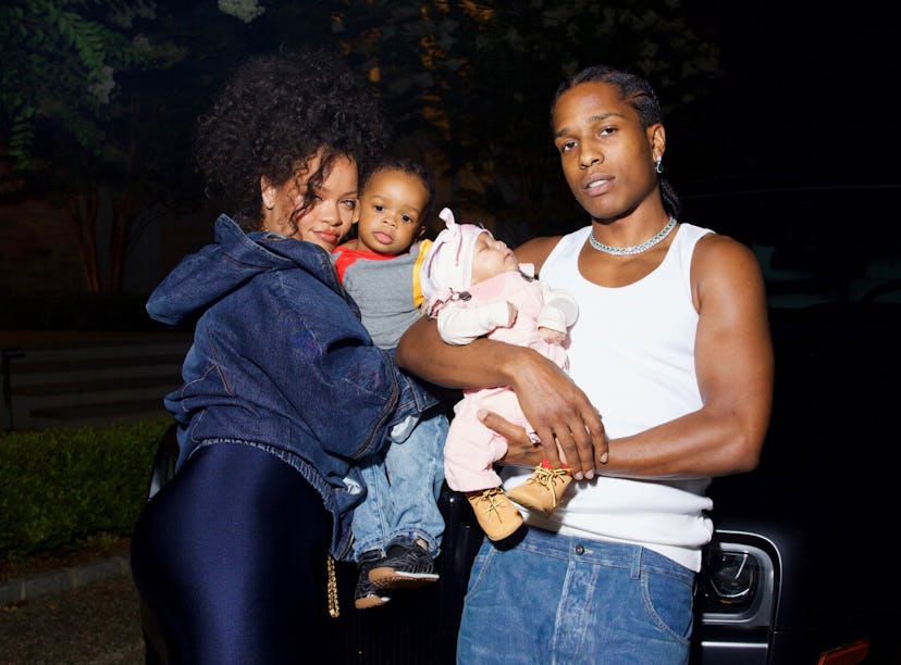Rihanna and A$AP Rocky showed off their newborn son, Riot Rose, in a new set of family photos.