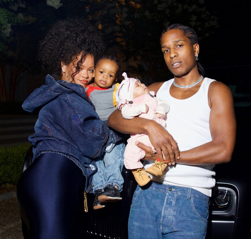Rihanna and A$AP Rocky showed off their newborn son, Riot Rose, in a new set of family photos.