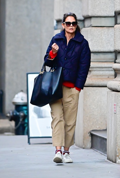 Katie Holmes is seen on January 30, 2023 in New York City. 