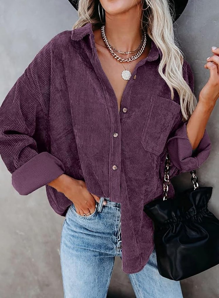 Dokotoo Corduroy Button Down Shirt