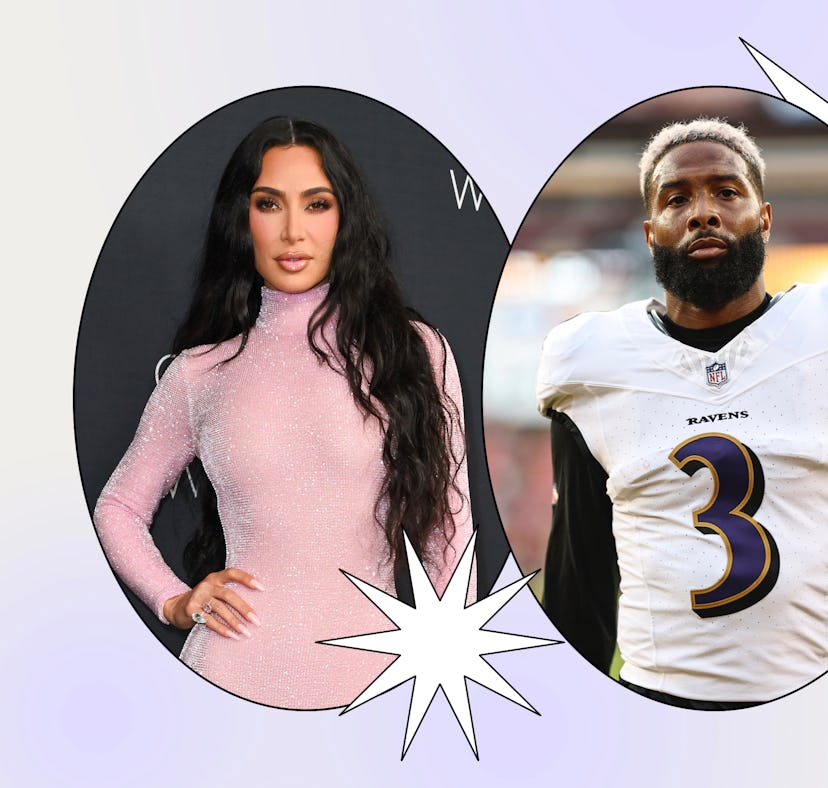 Kim Kardashian and Odell Beckham Jr.