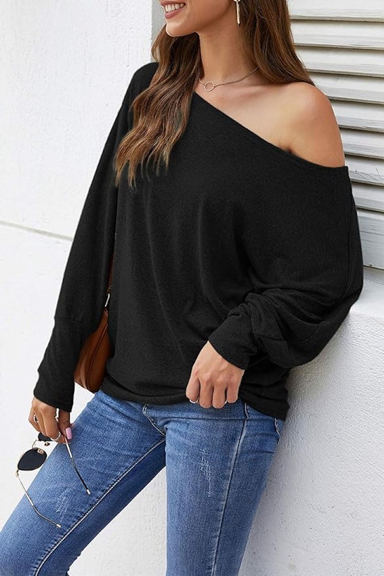 Aifer Off-The-Shoulder Long Sleeve Top