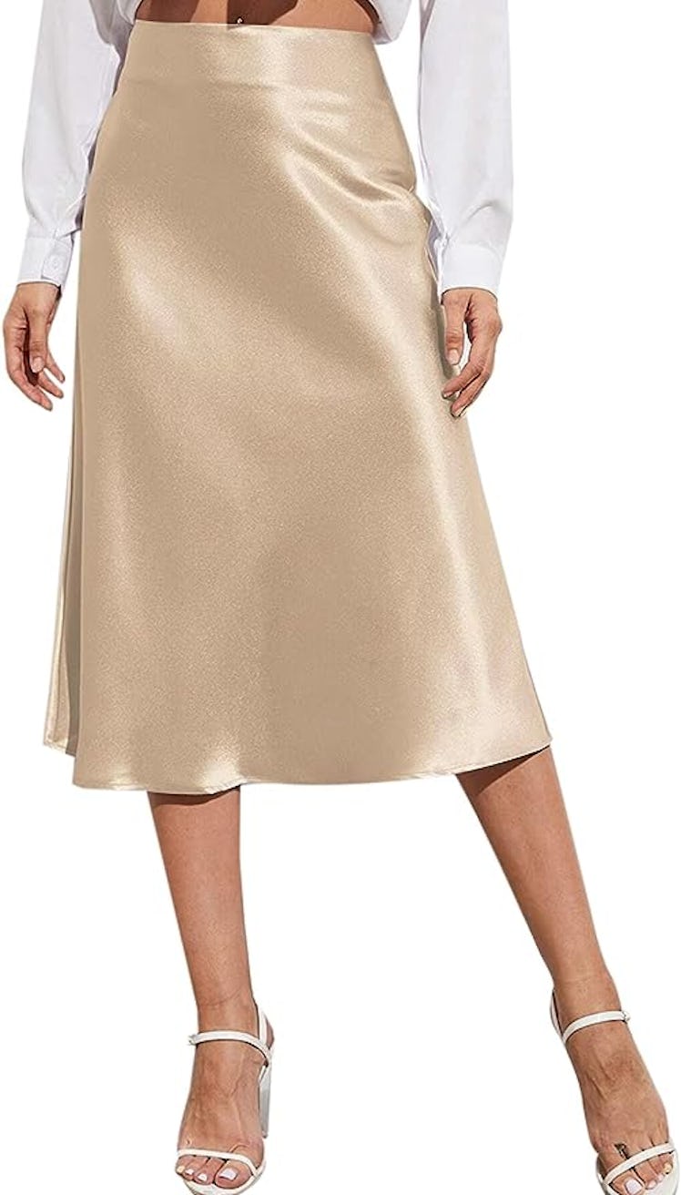 Zeagoo Satin Skirt