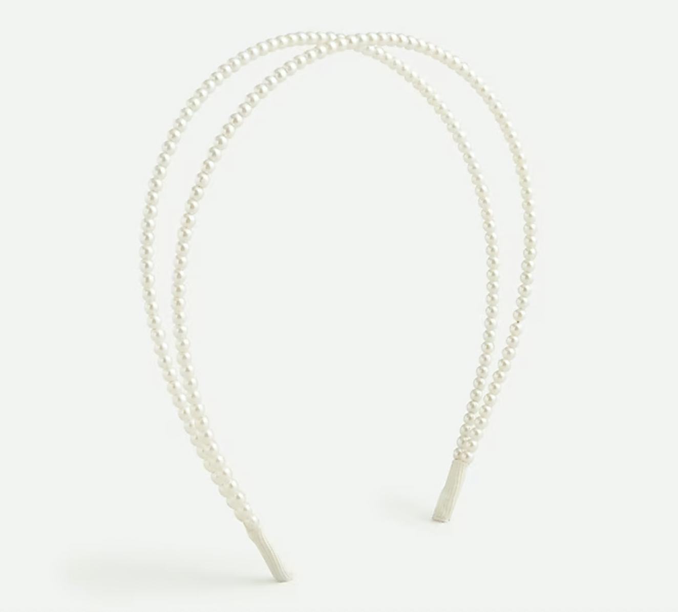 J.Crew Double Pearl Headband