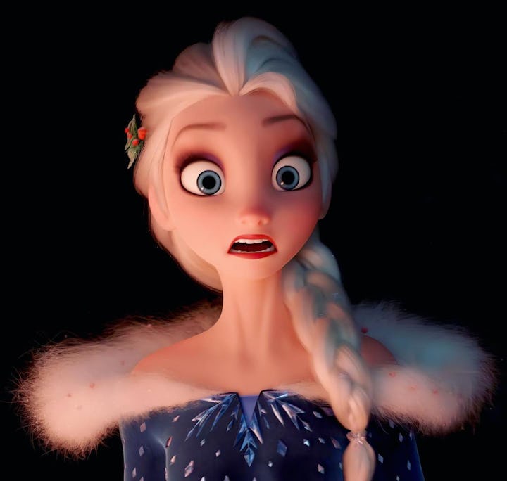 Elsa is shocked.