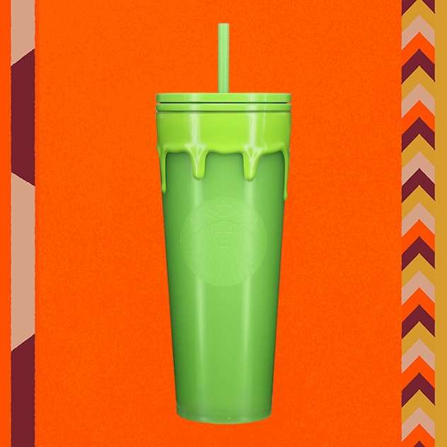 green drip cold cup