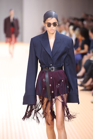 The Prada Spring/Summer 2024 Show Makes A Case For Fringe