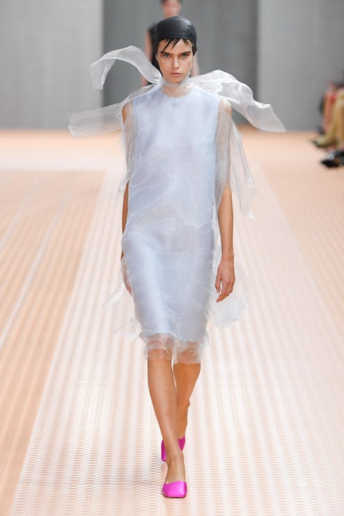 model walking prada spring/summer 2024 show