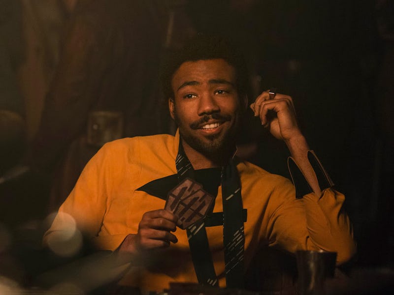 Donald Glover as Lando Calrissian in Solo: A Star Wars Story