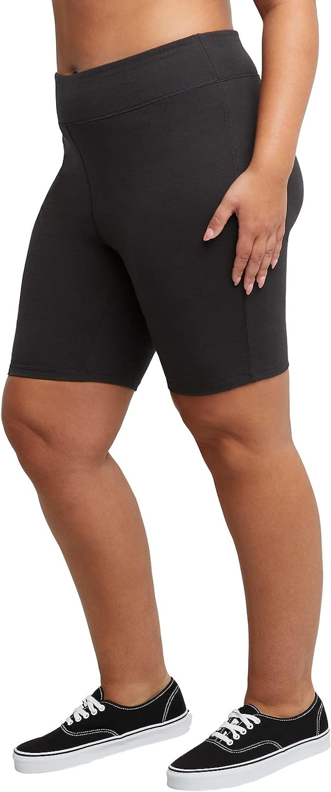 Just My Size Plus-Size Stretch Jersey Bike Short