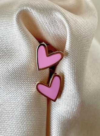Esme Heart Studs 18K Gold Plated