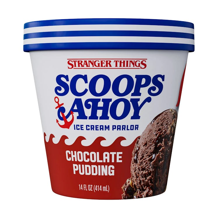 This Chocolate Pudding is one of the Scoops Ahoy 'Stranger Things' ice cream flavors. 