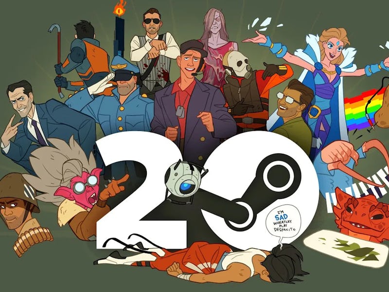 Steam 20th Anniversary key art