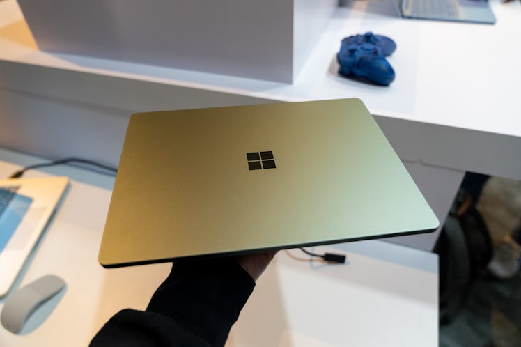 The Surface Laptop Go 3 weighs only 2.49 pounds.