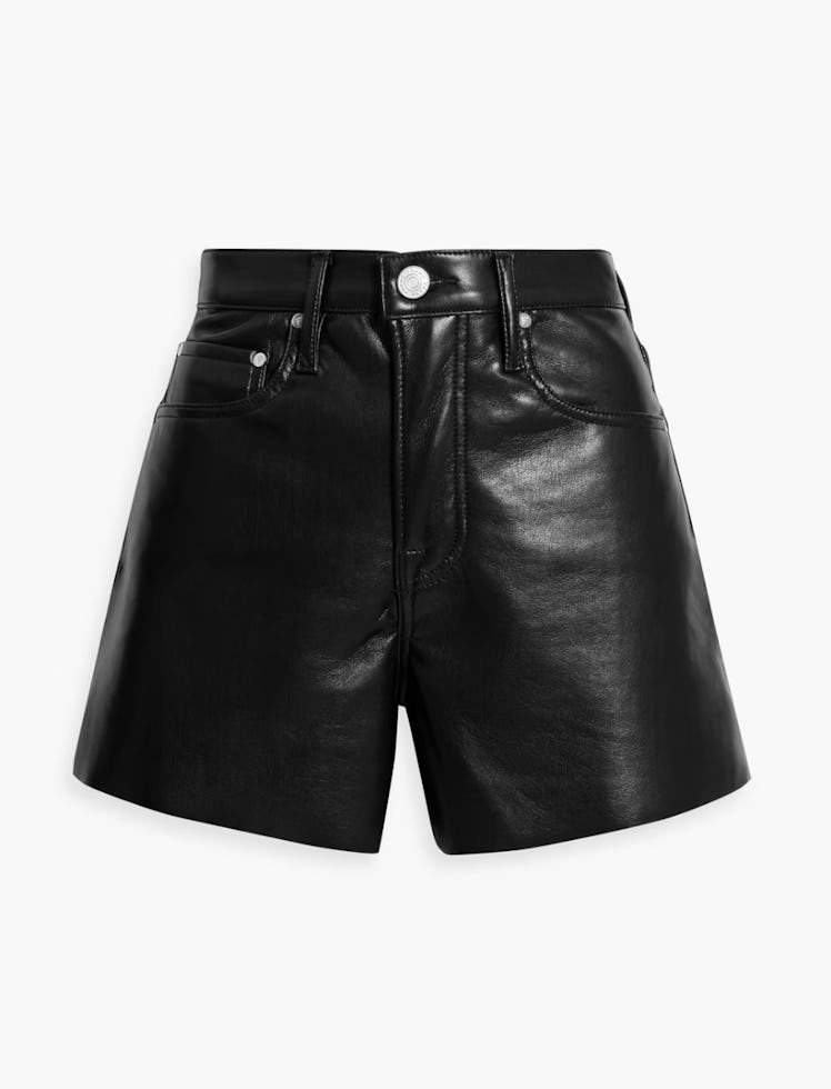 Frame Leather Shorts