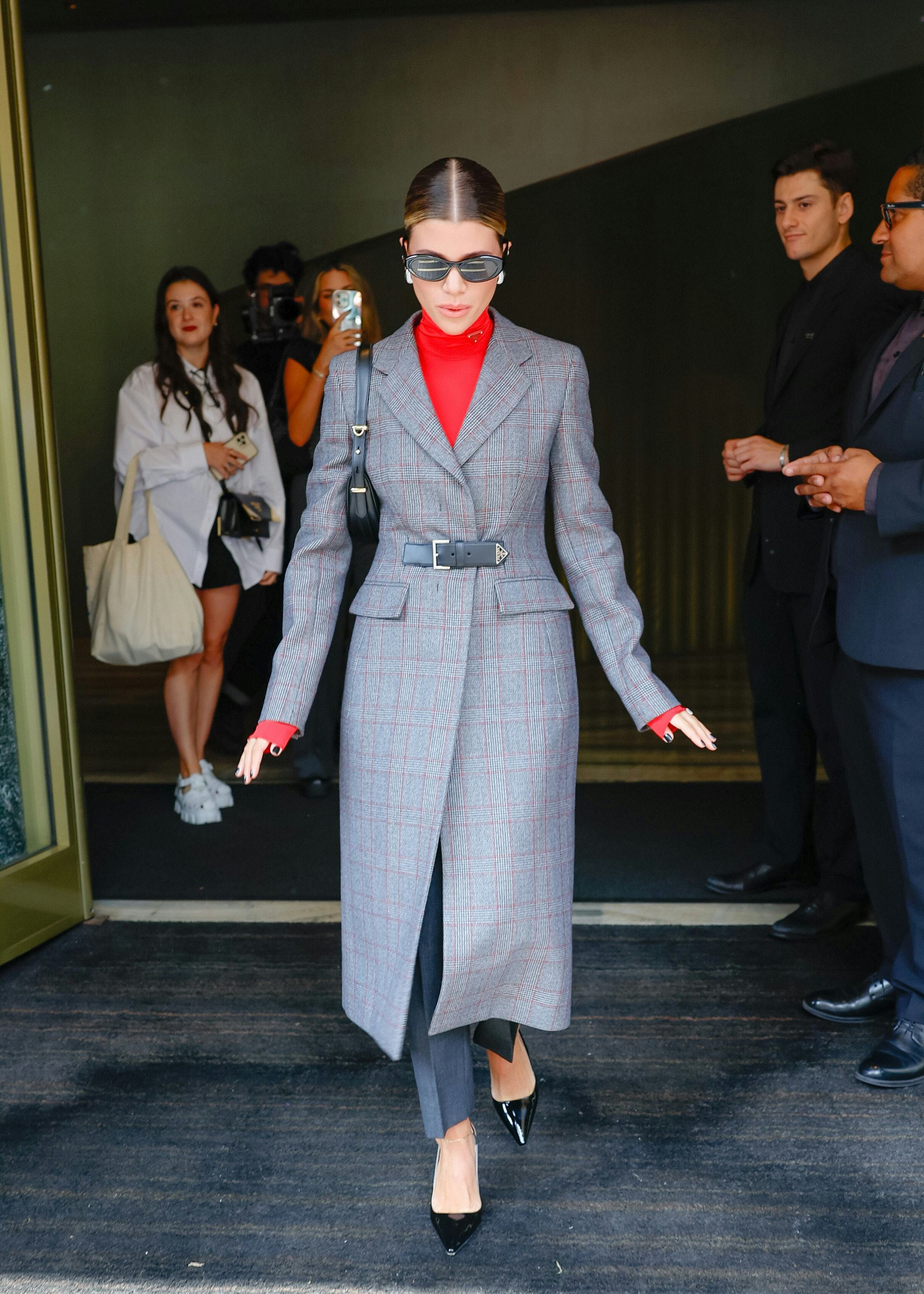 Sofia Richie Finds a Chic Fix to the Corset Belt At Milan Fashion Week