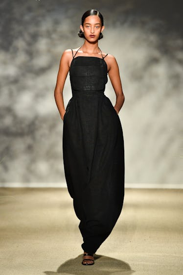 Model on the runway at the Max Mara Spring 2024 Ready To Wear Fashion Show on September 21, 2023 in ...