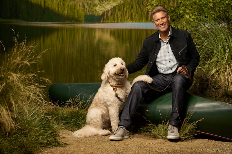 Gerry Turner and his dog, Dakota, on 'The Golden Bachelor.' Photo via ABC