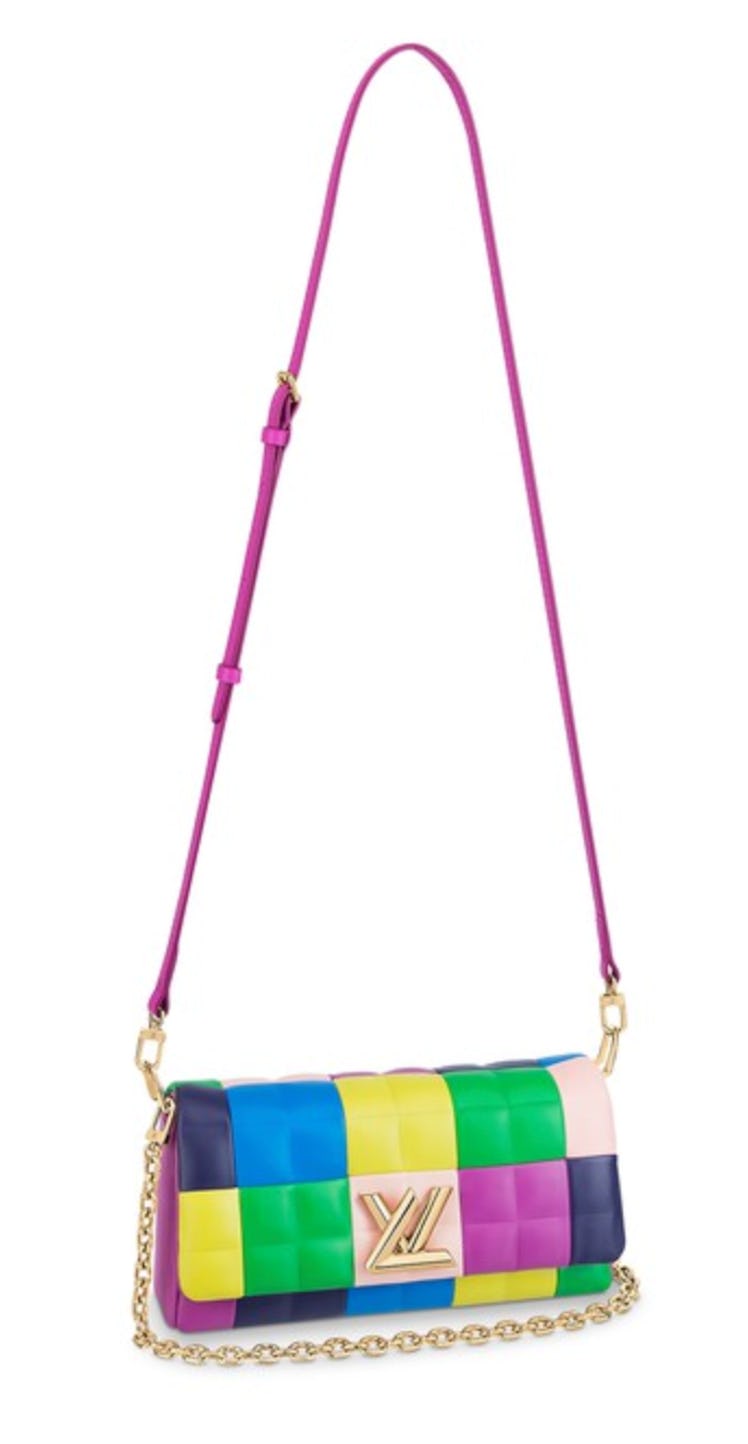 multicolor twist handbag
