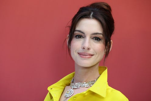 PARIS, FRANCE - JUNE 06: Anne Hathaway attends the BVLGARI EDEN THE GARDEN OF WONDERS on June 06, 20...