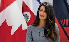 Amal Clooney speaks at the High-Level Dialogue on the Declaration Against Arbitrary Detention in Sta...
