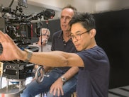 James Wan directing on the set of 'Malignant'