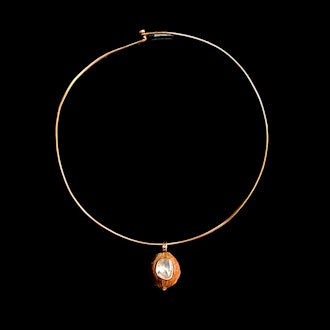 Dezso Wave Gold Wire Necklace