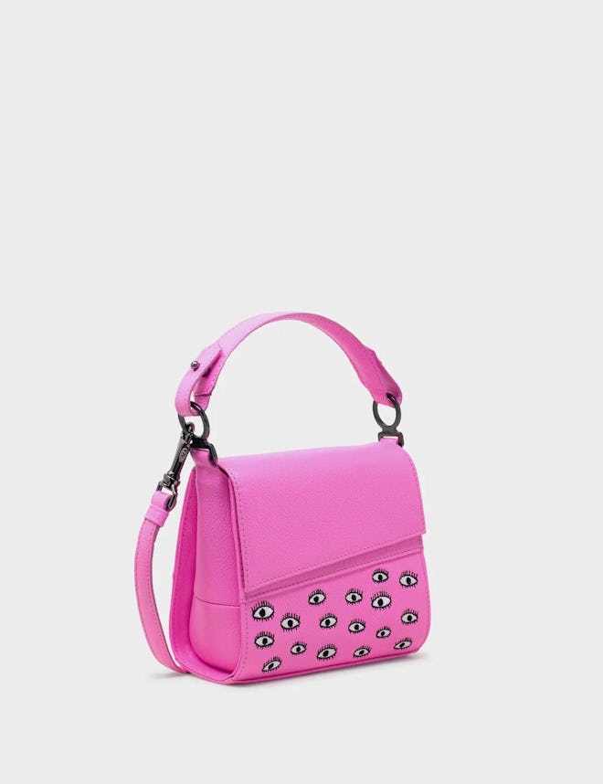 Anastasio Micro Crossbody Handbag Bubblegum Pink Leather