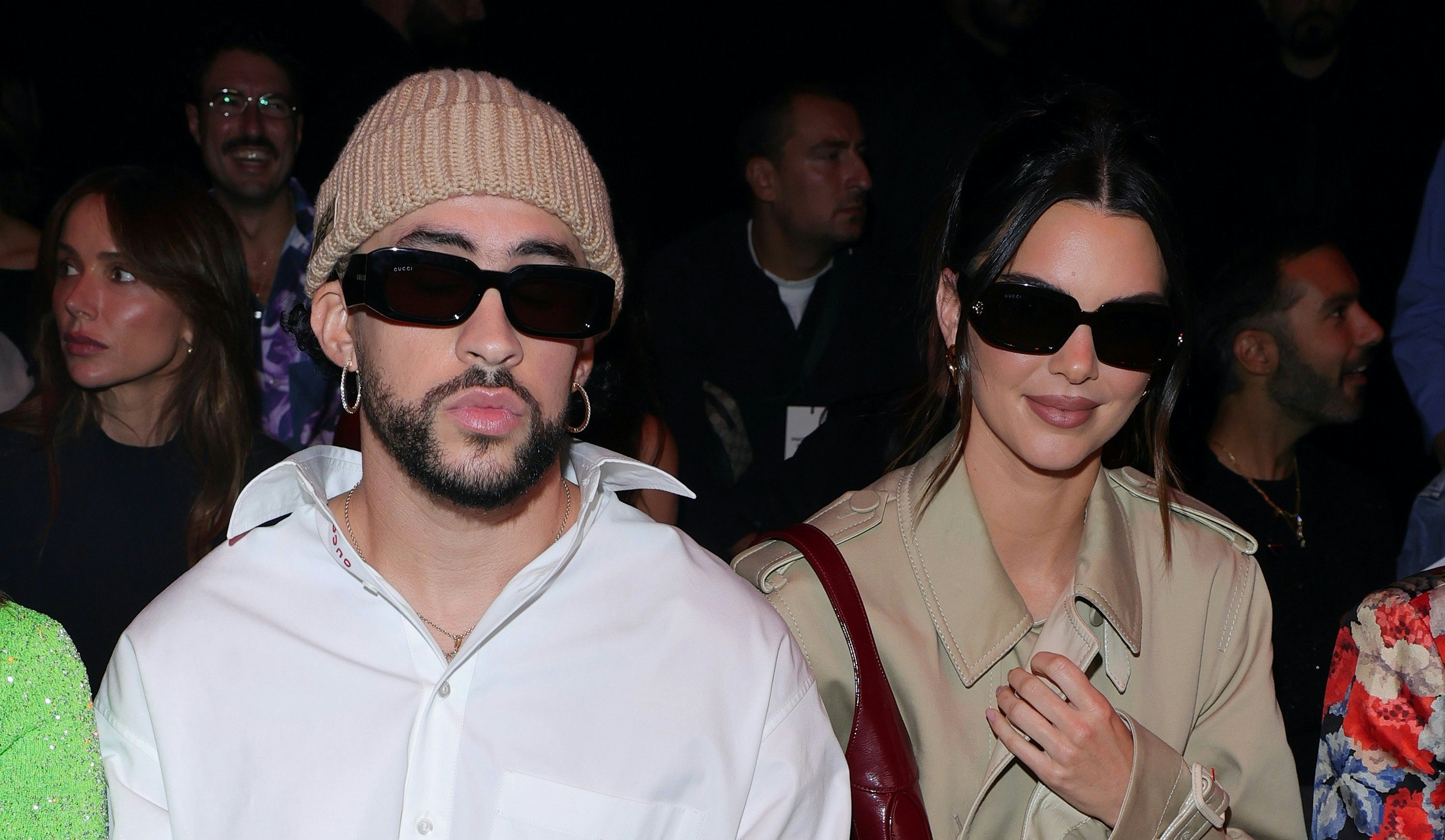 Kendall Jenner & Bad Bunny Make Front Row Debut At Milan Fashion Week