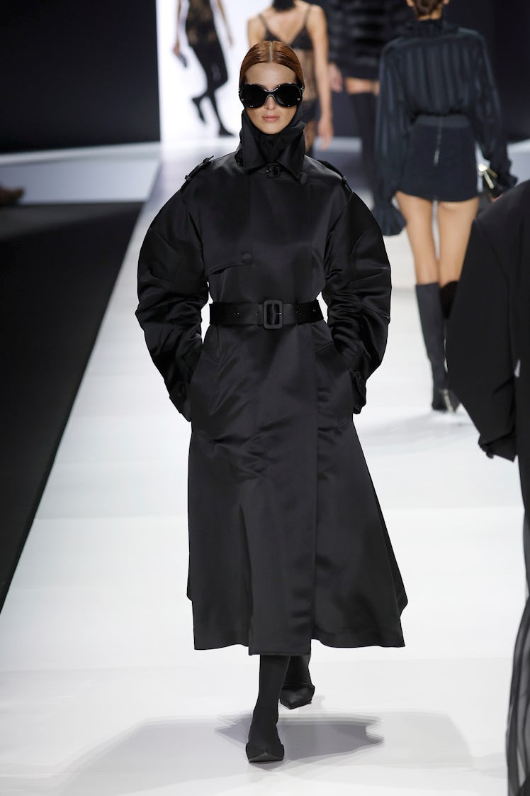 A model walks the runway at the Dolce&Gabbana fashion show during the Milan Fashion Week Womenswear ...