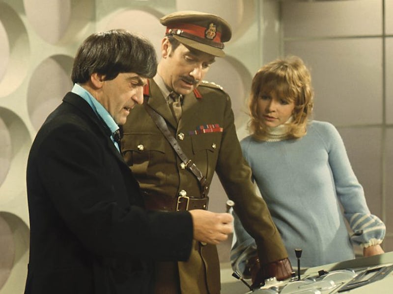 The Second Doctor, The Brigadier and Jo Grant