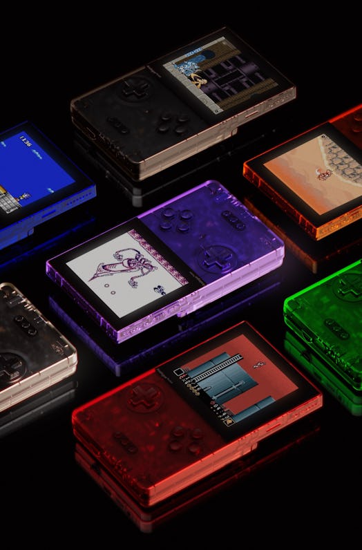 Analogue's Transparent Pocket Game Boy handhelds in seven different colors