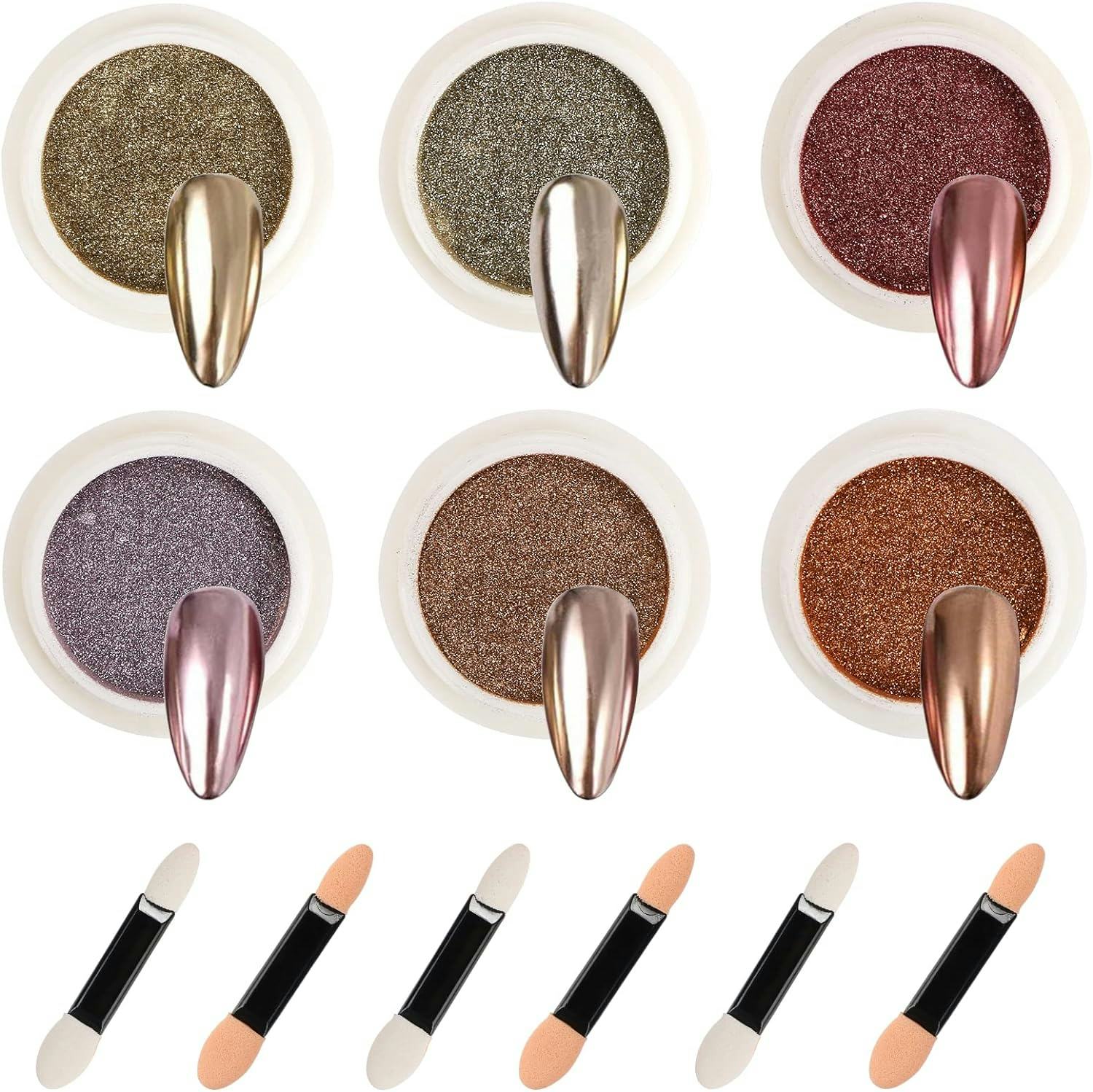 TOSAMZOO Nail Art Chrome Powder