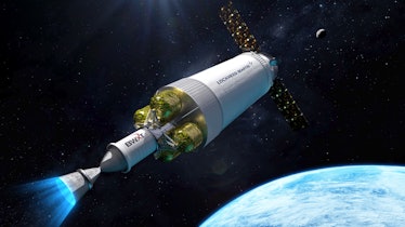 Artist concept of Demonstration for Rocket to Agile Cislunar Operations (DRACO) spacecraft, which wi...