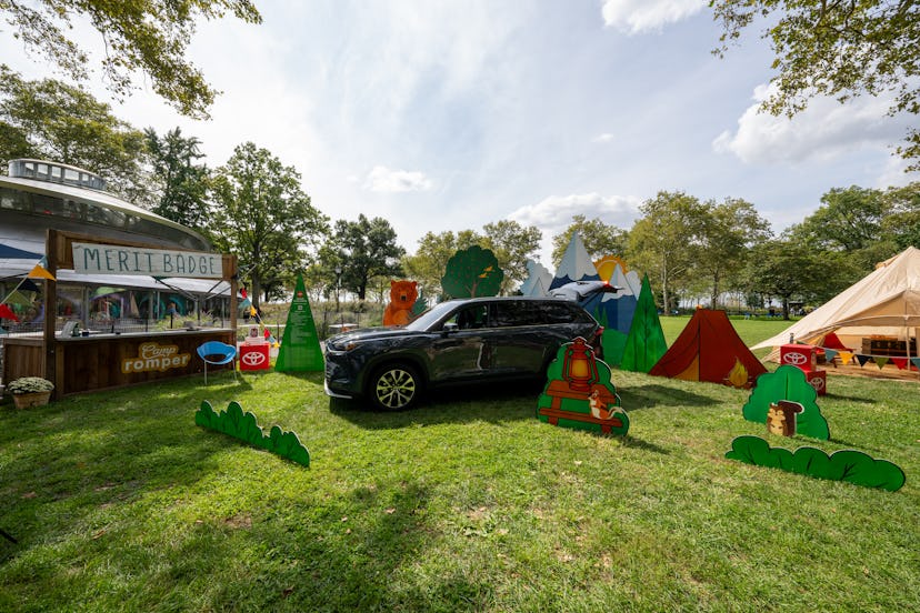 Event sponsor Toyota Grand Highlander had a car on display, which kids could crawl through and prete...