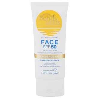 Bondi Sands SPF 50 Fragrance Free Face Sunscreen Lotion