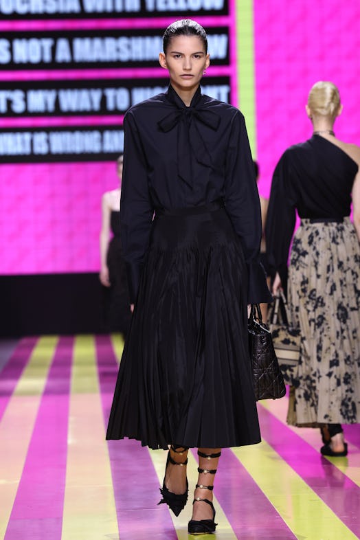 A model walks the runway during the Christian Dior Womenswear Spring/Summer 2024 show as part of Par...