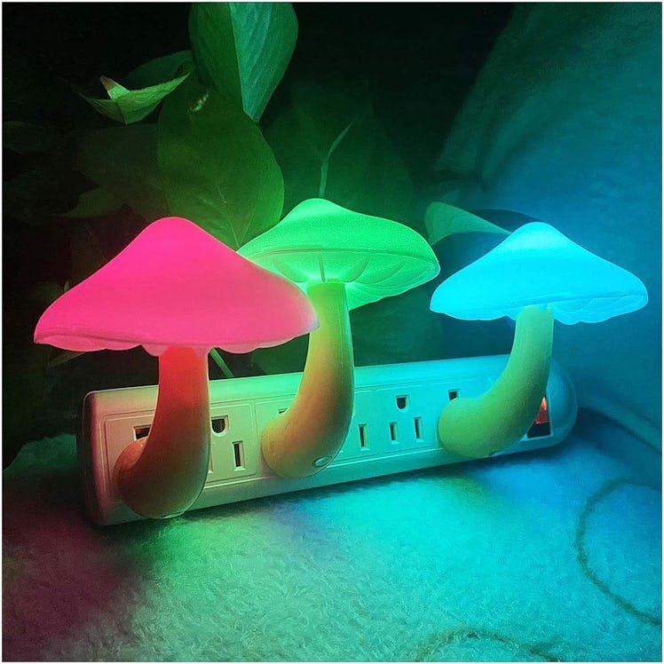 UTLK Plug-in LED Mushroom Night-Lights (3-Pack)