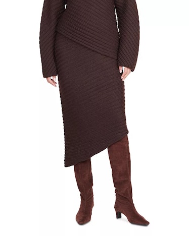 Staud Cantilever Merino Wool Skirt