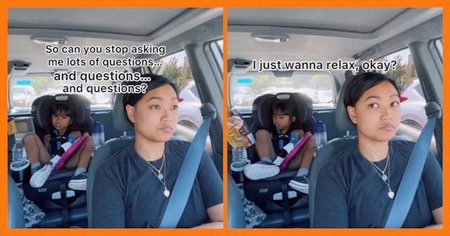 In a now-viral TikTok, a mom realizes her little girl is all grown up when she begs her to stop aski...