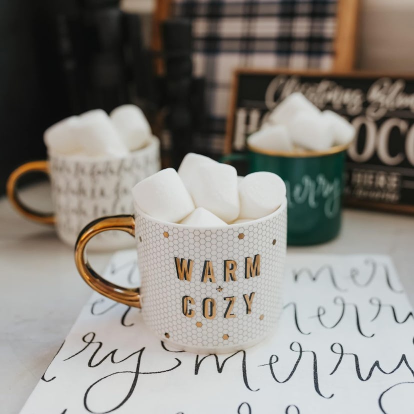 Sweet Water Decor Honeycomb Tile Cozy + Warm Coffee Mug