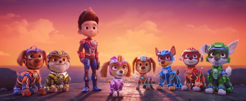 A still from Paw Patrol: The Mighty Movie from Spin Master Entertainment, Nickelodeon Movies, and Pa...