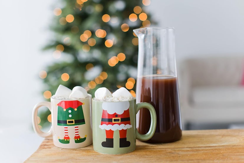 Pearhead Holiday North Pole Mug Set